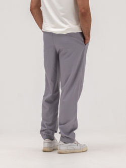 Джоггеры льняные. Грей