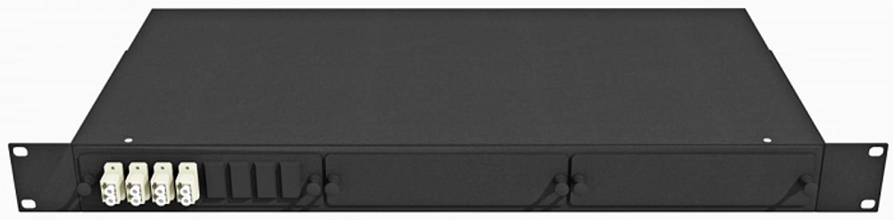Кросс оптический стоечный  TopLAN КРС-Top-1U-08LC/U-OM2-BK