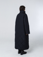 Пальто-одеяло унисекс с воротником "Кутанка". Черное