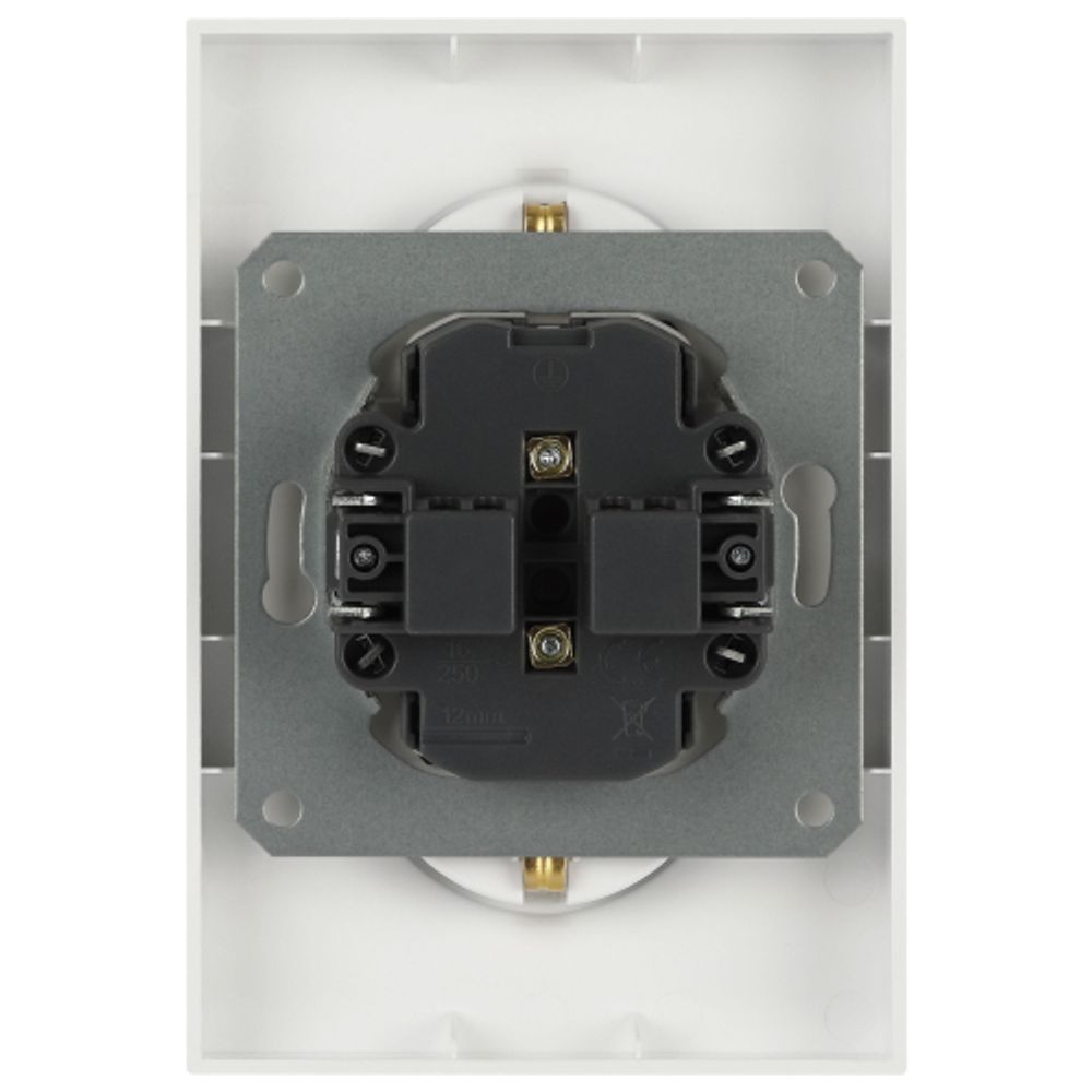 Розетка ЭРА Arktik 16-2107-04 без заземления двойная 2X2P 16А-250В шампань | Эра Arktik
