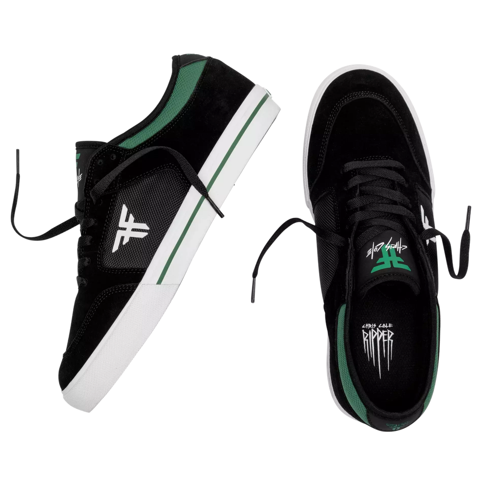 Кеды Fallen RIPPER - BLACK/GREEN/WHITE (CHRIS COLE)