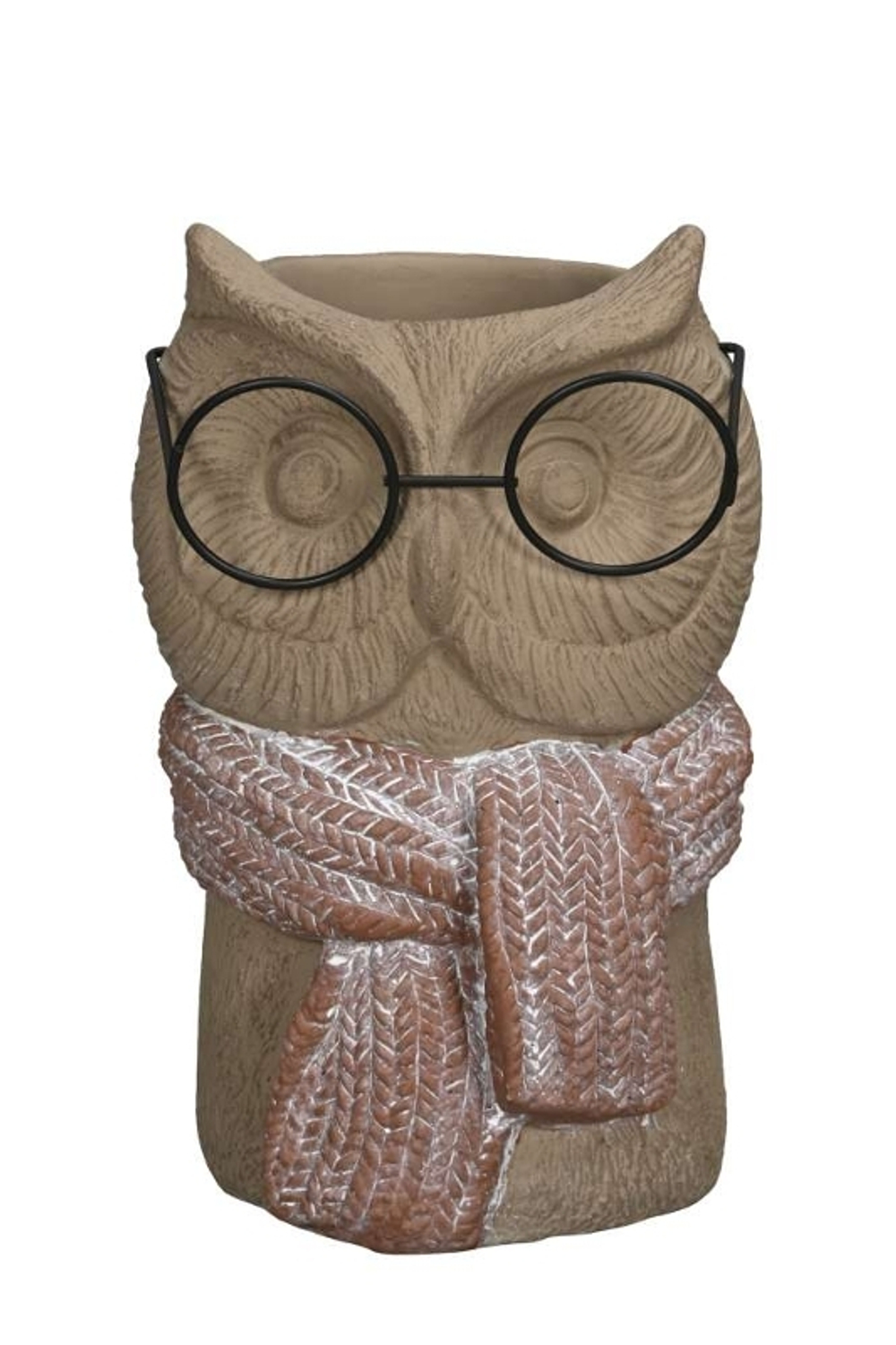 Кашпо "Сова в очках" D13xH21см