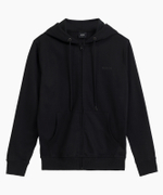 Мужская толстовка с капюшоном Atlantic, 1 шт. в уп., хлопок, черная, HMT-001