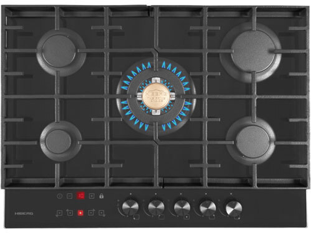 Газовая варочная панель Hiberg VM 7155 B