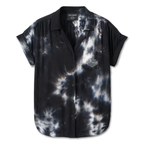 Рубашка Women's Bar & Shield Tie Dye Button Down Harley-Davidson