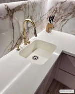 Кухня в цвете роза пепла