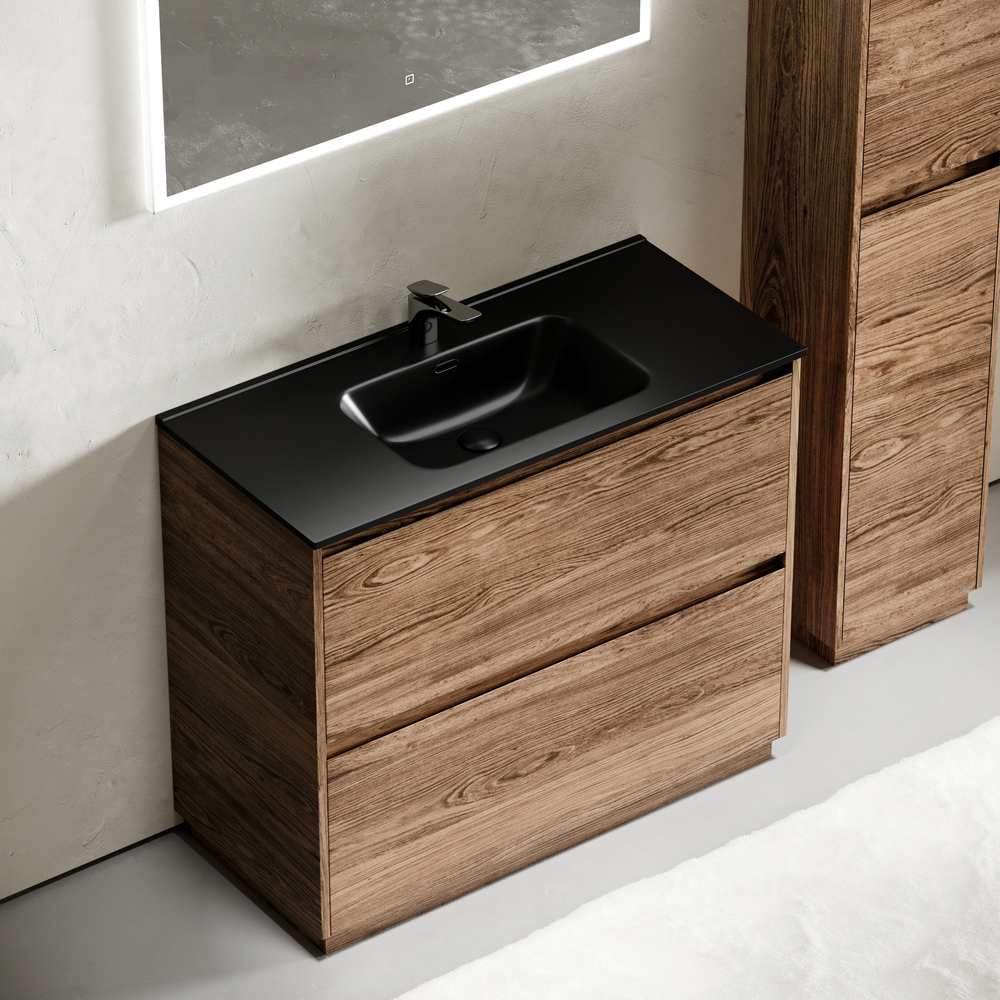 Тумба с раковиной Sancos Libra Floor 100 см LB100FECH дуб чарльстон