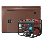 Генератор бензиновый SUNREKA G10000TFEAX с кожухом Geon 1400SS RAL 8017