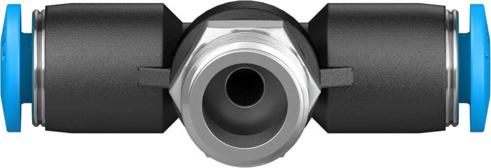 Тройник цанговый с резьбой переходной Festo QST-1/8-4 (комплект 10 шт)