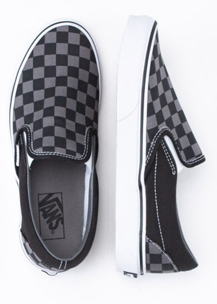 Слипоны Vans UA Classic Slip-On Black/Pewter Checkerboard