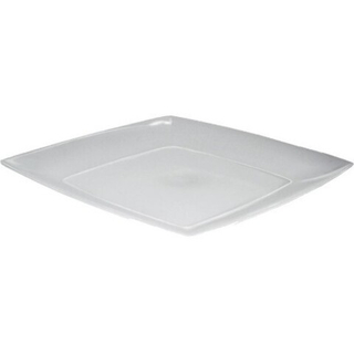 Тарелка квадратная плоская 210*210мм 1/3шт прозрачная
