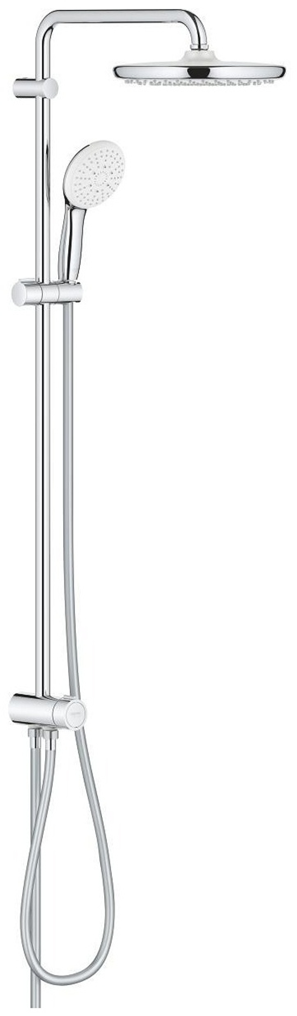 Душевая система Flex наружного монтажа с переключателем GROHE Tempesta System 250, хром (26675001)