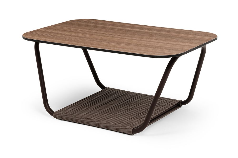 "Гранада" журнальный стол 90х60см из HPL, цвет "дуб"