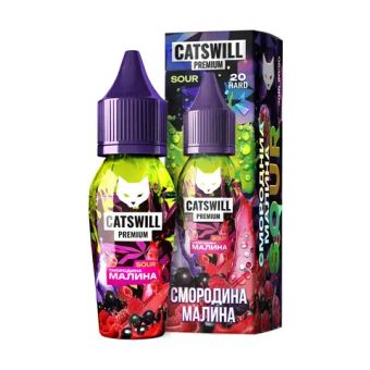 Жидкость CATSWILL PREMIUM SOUR Salt 2% 30 ml - СМОРОДИНА МАЛИНА