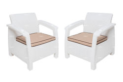 Комплект кресел TWEET Double Seat, цвет: белый