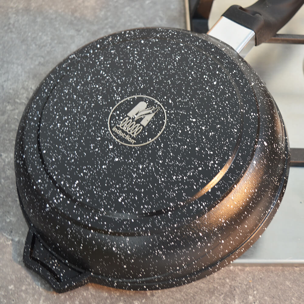 Сковорода 20см Гранит black Induction Pro с несъемной ручкой