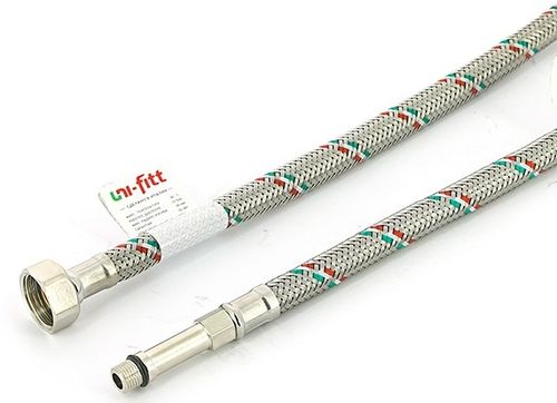 Гибкая подводка для воды Uni-Fitt ML10X1 х ВР 1/2", длина 400 мм, с длинным штуцером (503S2804)