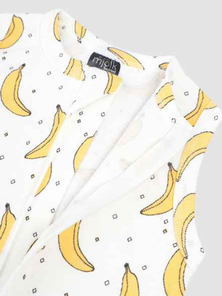 Песочник без рукавов Mjölk Sleep and Play Бананы