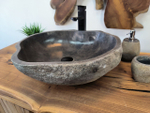 Раковина из речного камня RS-65798 53х45х15 из натурального камня