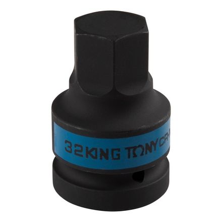 Цена на KING TONY (801532M) Насадка (бита) ударная торцевая 1", HEX, 32 мм, L = 80 мм