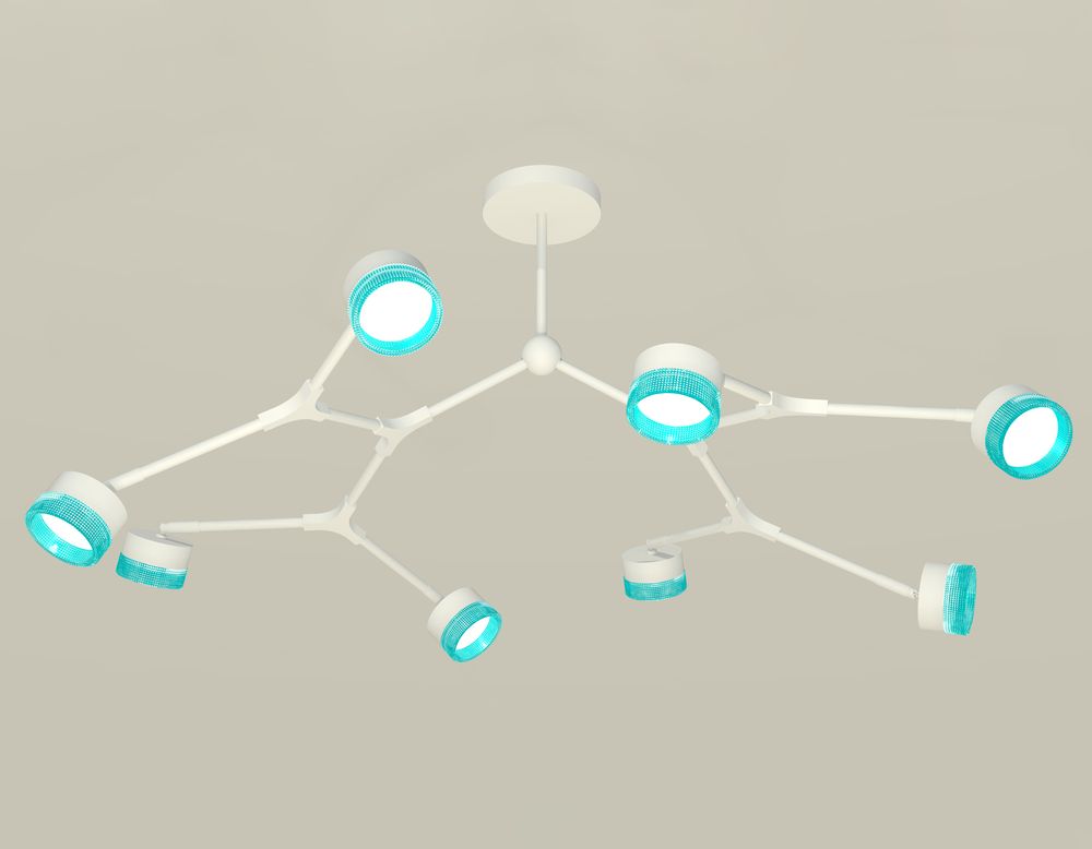 Ambrella Комплект подвесного поворотного светильника с композитным хрусталем TECHNO Подвесные XB9059202