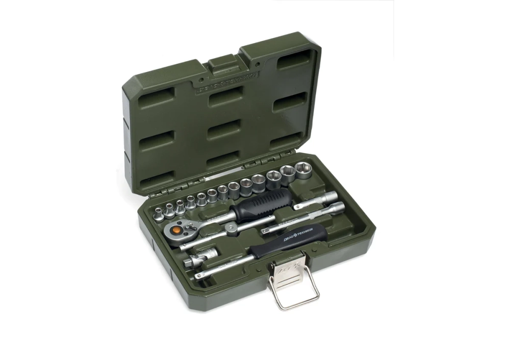 Набор головок 6-гр. с трещеткой 1/4 19пр. ДТ/20