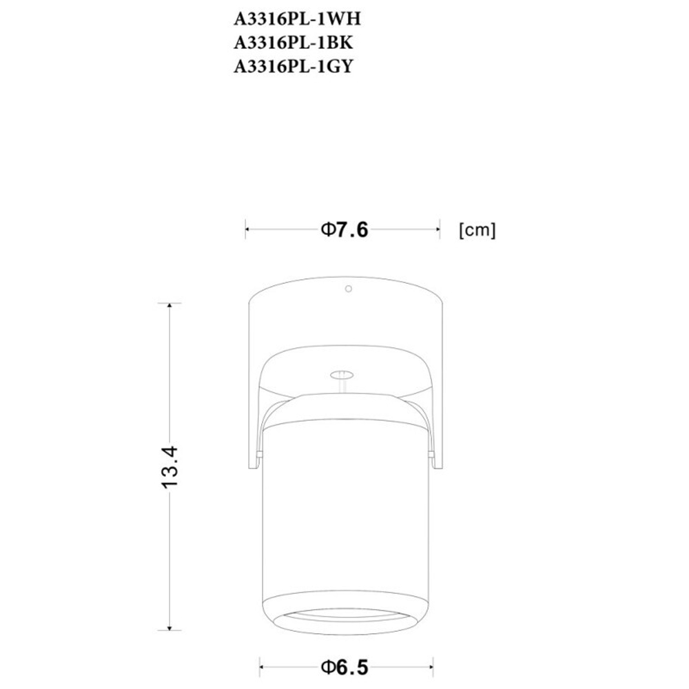 Спот Arte Lamp A3316PL-1WH