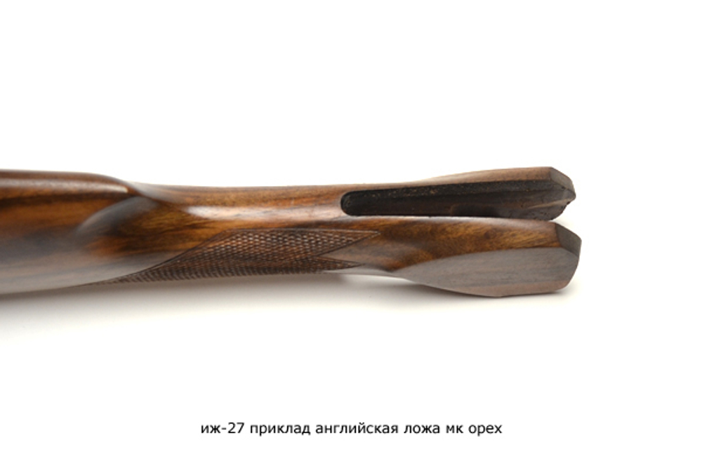 Приклад и цевье на ИЖ-27 Английская ложа Монте-Карло орех, после 88 года, 12 калибр