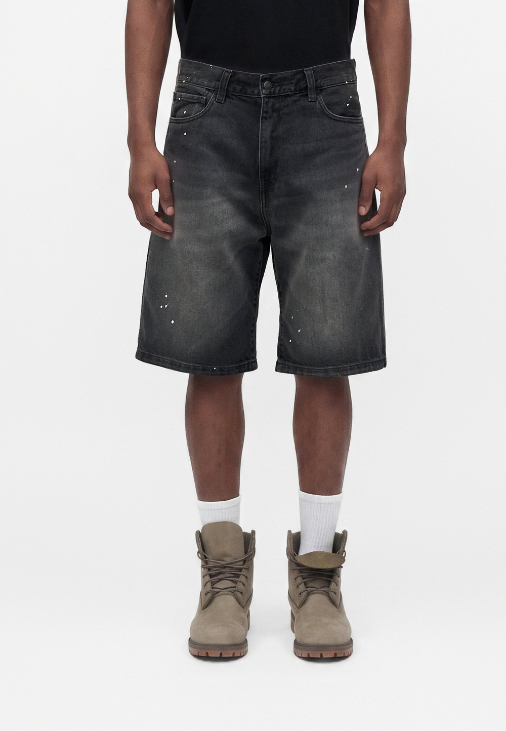 Carhartt WIP LANDON  - Джинсовые шорты - Чёрный