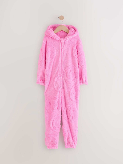 Комбинезон флисовый для девочки Next E96-162, Ярко-розовый