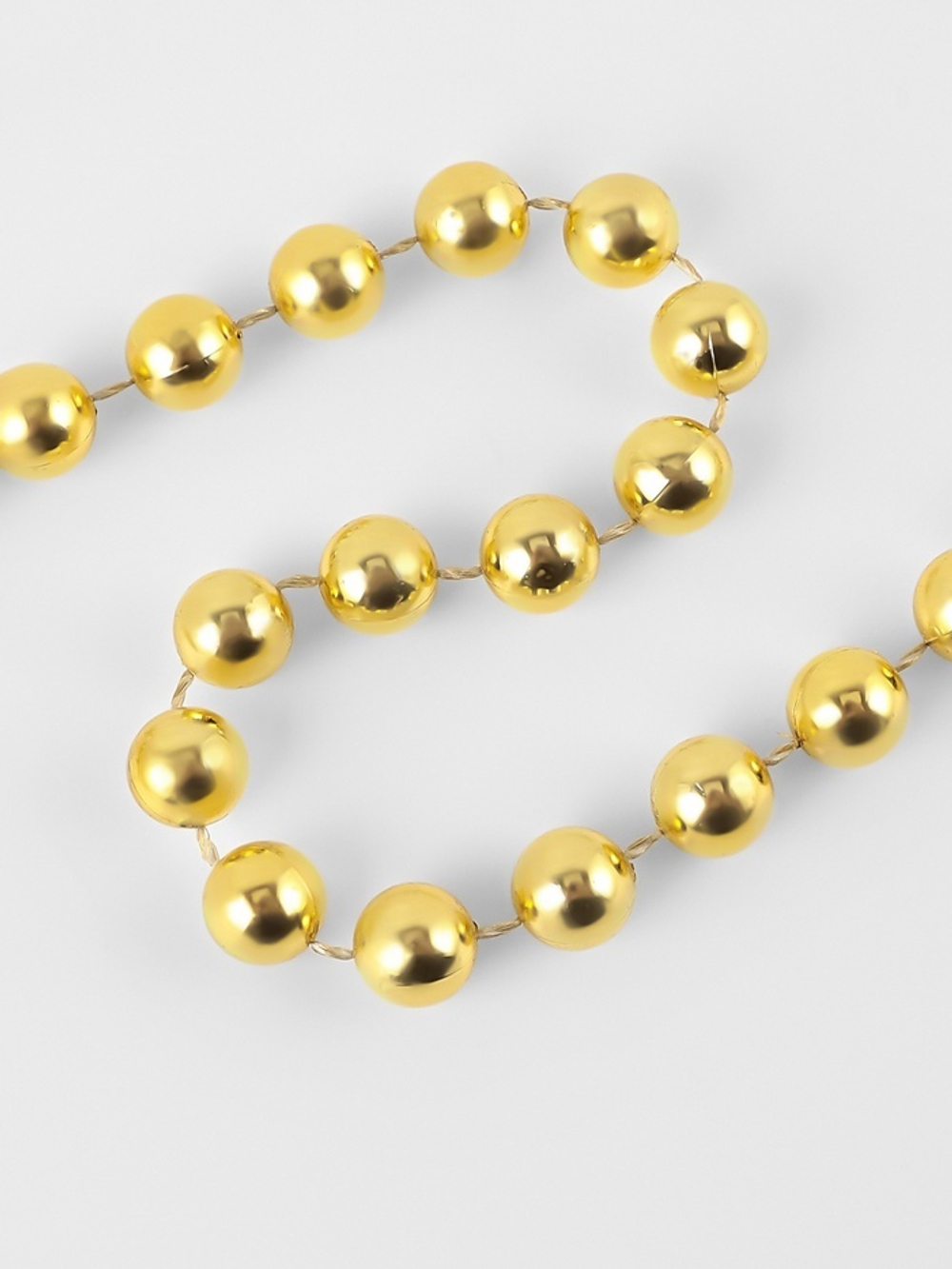 10450165 Жемчуг на леске золот. мет. бобина