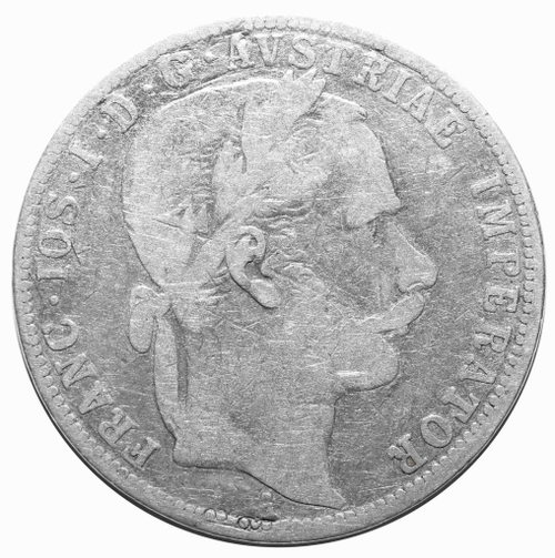 1 флорин 1866 год, Австрия. VF