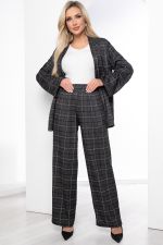 Брюки "Портленд" (серые/клетка) Б8824 LT Collection