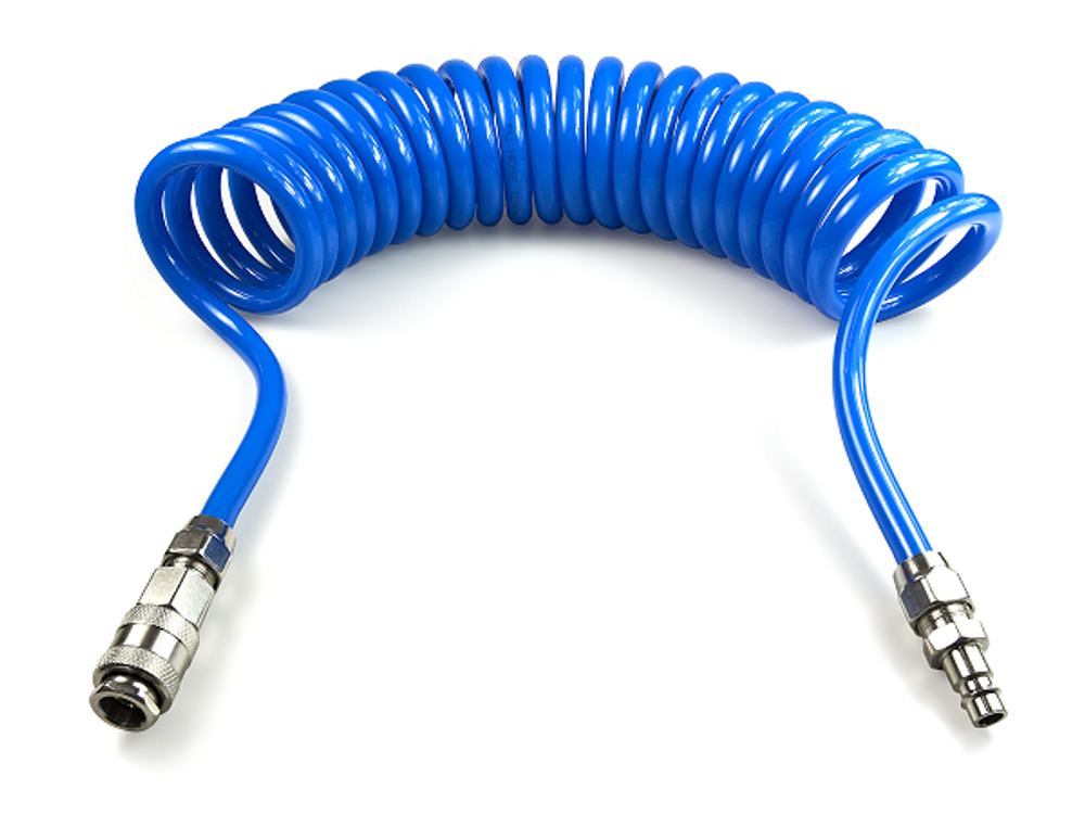 Шланг витой 8х12 мм с быстроразъёмным соединением (5 м)