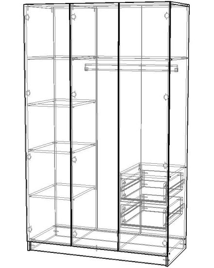 Шкаф ПАРМА-2 правый