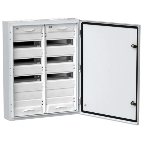 Корпус металлический навесной TITAN 5 ЩРн-96 96(2х4х12) модулей одна дверь IP54 белый IEK TI5-50-N-2X048-54