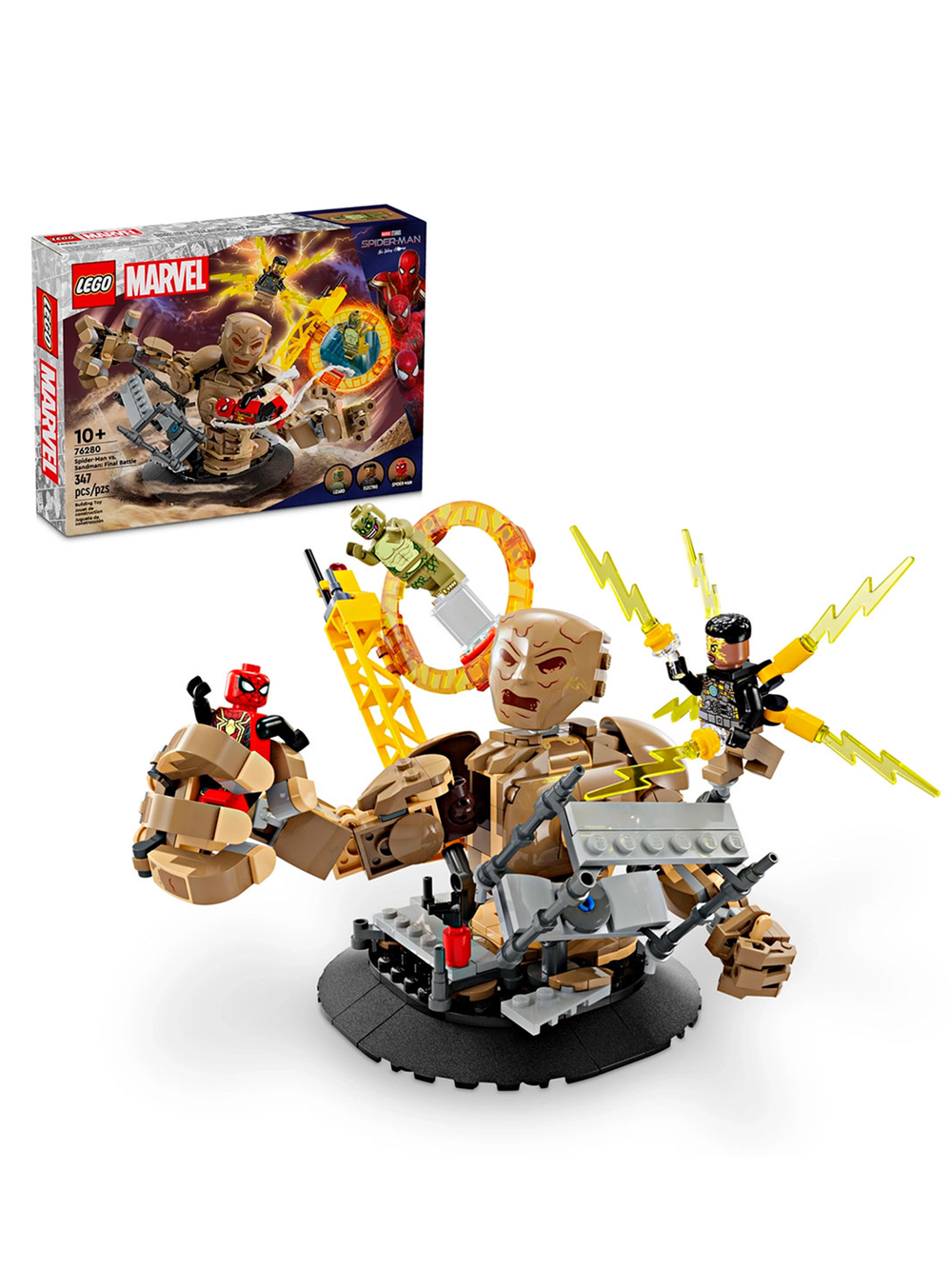 Конструктор LEGO Super Heroes 76280 Человек-паук против Песочного человека: Последняя битва