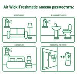 Сменный баллон 250 мл, AIRWICK "Анти-табак. Апельс/бергамот", для автоматических освежителей, универсальный, 224392