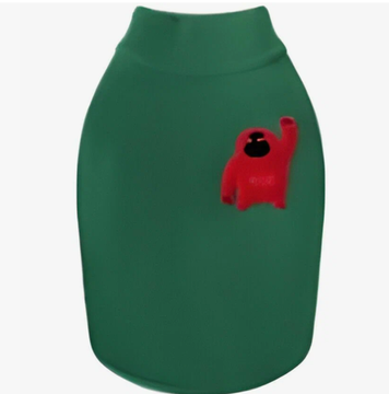 Puppy Gallery Кофта с обезьяной зеленая