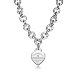 Колье из серебра 925 с бриллиантом,Tiffany 💙 Heart Tag Necklace✨Exclusive✨