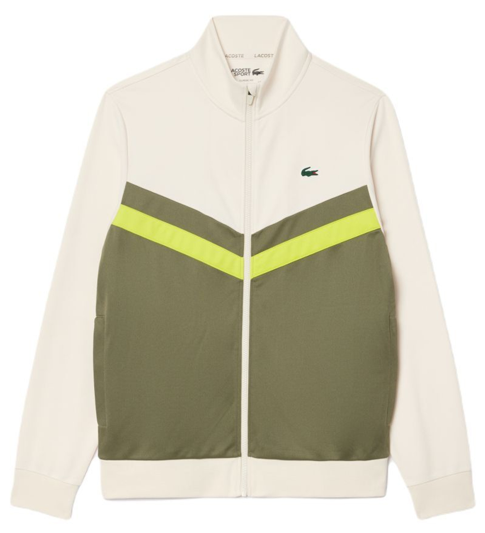 Мужская теннисная кофта Lacoste Unbreakable Zipped Tennis Sweatshirt - разноцветный