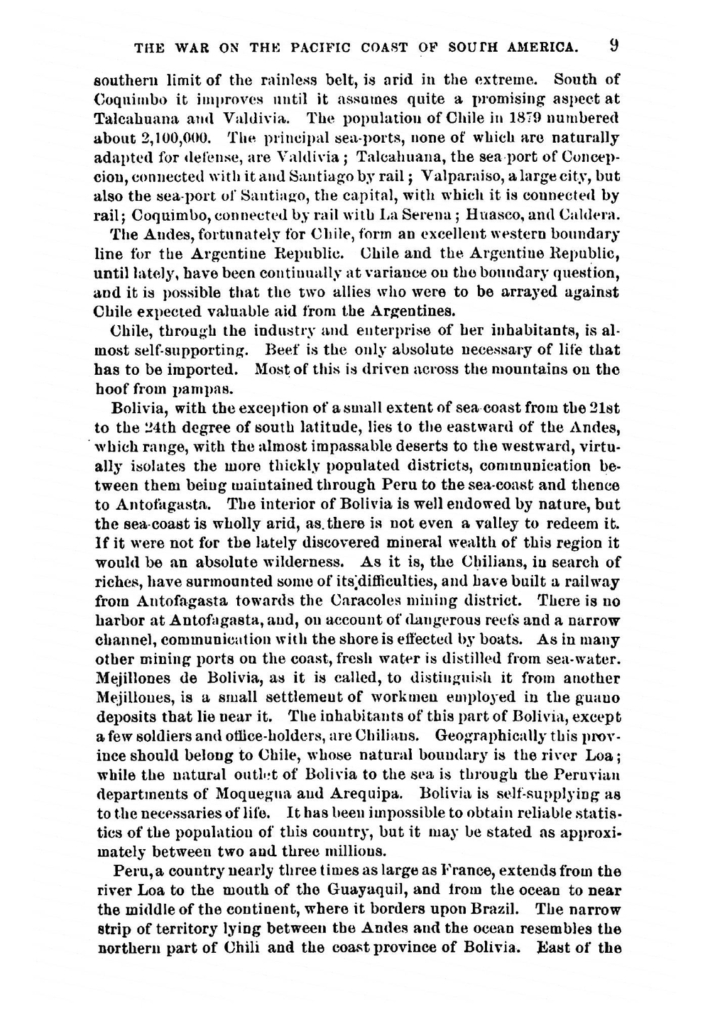 The War On the Pacific Coast of South America Between Chile and the Allied Republics of Peru and Bolivia: 1879-'81 | Theodorus Bailey Myers Mason