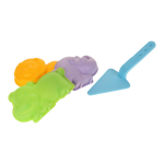 Формочки (3 шт) Лев, носорог, бегемот с мастерком (Нордпласт)