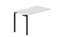 Стол 118х68х75см (эргономичный вырез) - приставной элемент