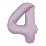 Agura Шар 40" / 102 см "Цифра 4" Орхидея Slim (БГ-60)