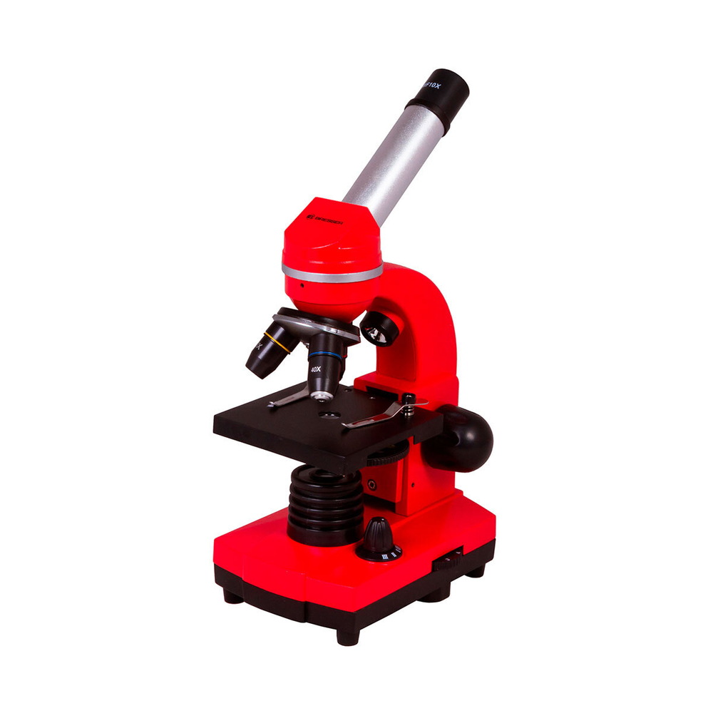 Микроскоп Bresser Junior Biolux SEL 40–1600x, красный