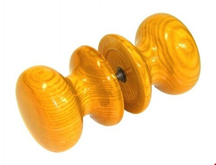 Ручка кнопка Светый орех круглая