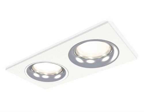 Комплект встраиваемого светильника Ambrella light Techno Spot XC7635003 SWH/PSL белый песок/серебро полированное (C7635, N7012)