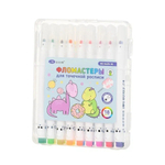 Фломастеры Basir, серия "Dino", разноцветные, для точечной росписи, в пластмассовом боксе, набор 18 цветов