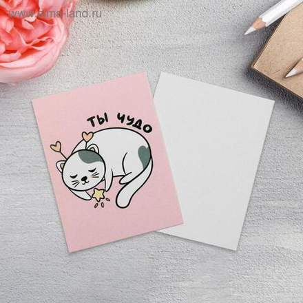Открытка-мини «Ты чудо», 8 х 6см